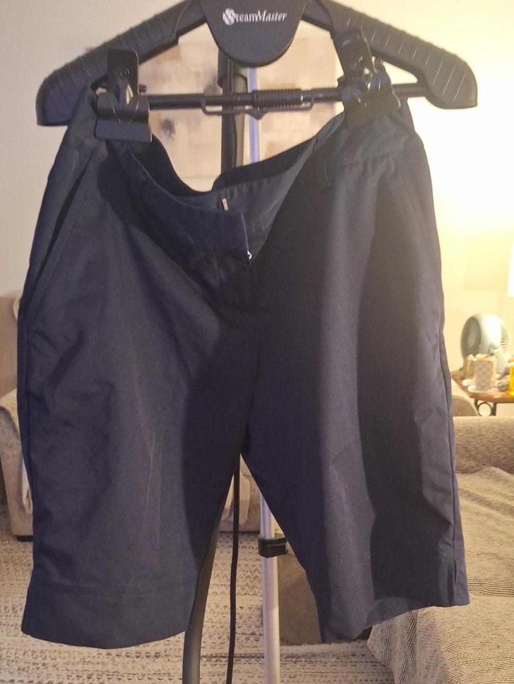 adidas Women's Navy Flat Front Shorts